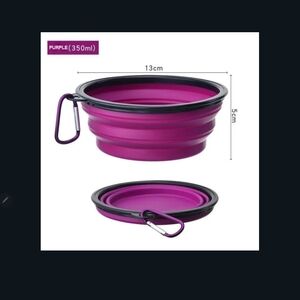 NIP Collapsible pet bowl Purple.